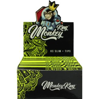 Monkey King Yellow Flower King Size Slim Paper + Tips