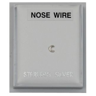 Wholesale Sterling Silver Moon Design Nose Wire 