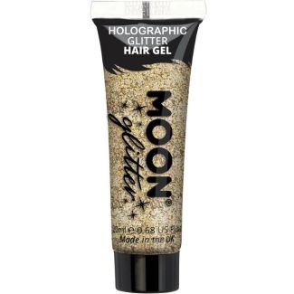 Moon Holographic Glitter Hair Gel - Gold