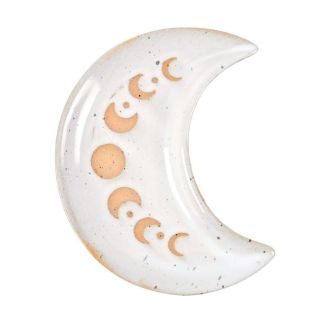 Moon Phase Crescent Ceramic Trinket Dish - 12cm