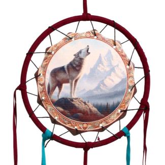 Mountain Wolf Dreamcatcher - 16cm