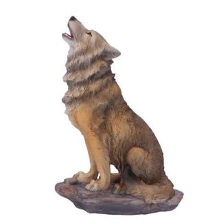 Mountains Cry Wolf Figurine - 20cm 