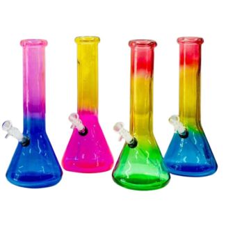 Multi-Colour Glass Bong 12.6 Inches - Assorted