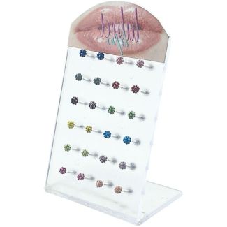 Ball Cluster Design Lip Labret Bars – Assorted