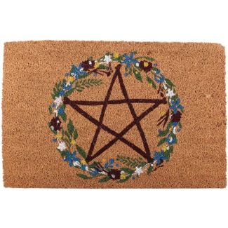 Natural Solstice Wreath Coir Doormat - 60cm