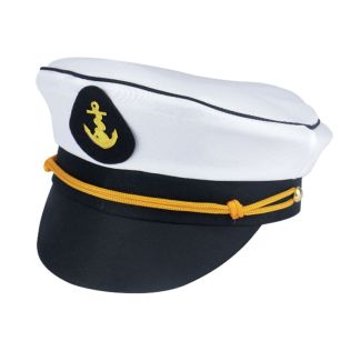 Navy Sailor Captain Hat (Adult)