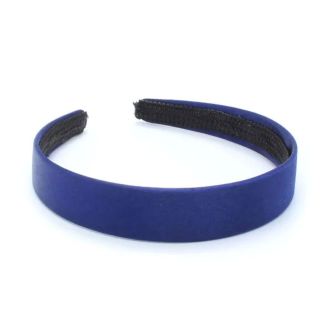 Navy Satin Aliceband 2.5cm Wide 