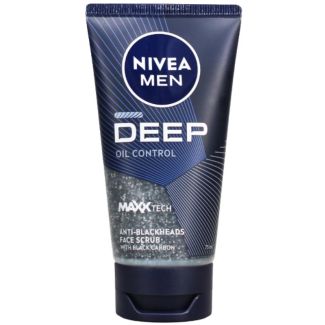 NIVEA Men Deep Anti-Blackhead Face Scrub with Black Carbon – 75ml