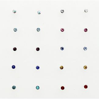 Sterling Silver Cup Nose Wires - Asst. Colours (1.5mm)