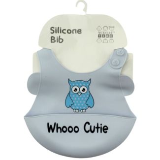 Nursery Time Baby Feeder Silicone Bib-Sky