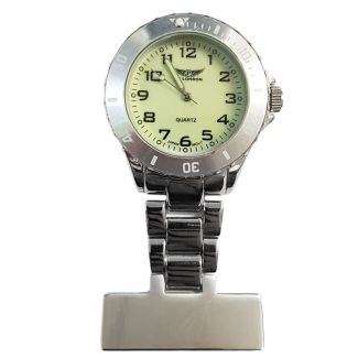 NY London Glow in The Dark Fashion Fob Watch - Silver