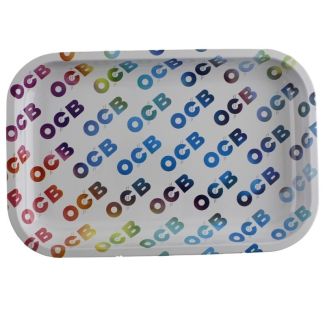 OCB Medium Multicolour Metal Rolling Tray - 29 x 19 cm