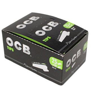OCB Premium Black Perforated Filter Tips 