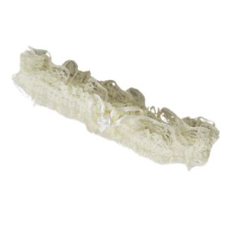 Off White Ribbon & Lace Garter 
