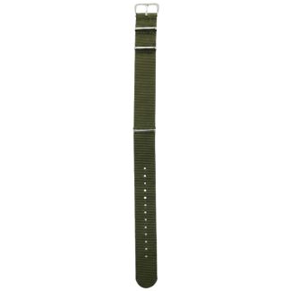 Olive Green NATO Replacement Nylon Watch Strap - 20mm