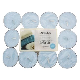 Opella Tealight Candles-Cotton Breeze (Pack of 12)