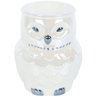 Owl Shaped Iridescent Oil Burner and Wax Warmer