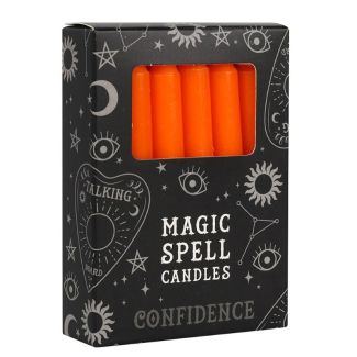 Orange Magic Spell Candles - Confidence (Pack of 12)