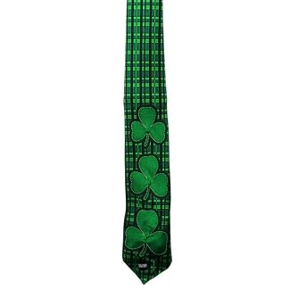 Paddy's Day Light Up Shamrock Tie