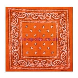 Paisley Bandanas - Orange
