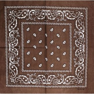 Paisley Bandana - Brown