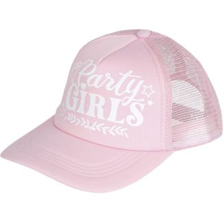 Party Girl Mesh-Back Trucker Cap - Pink