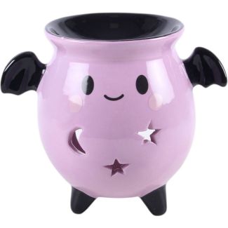 Pastel Bat Brew Cauldron Oil Burner - 12cm