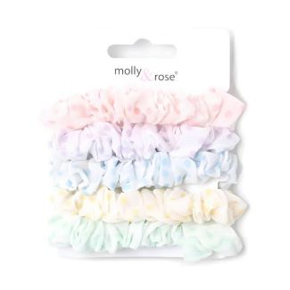 Pastel Polka Dot Hair Scrunchies (5.5cm)