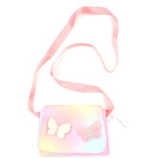 Children's Bag With Long Strap - Pastel Rainbow (17x11cm)