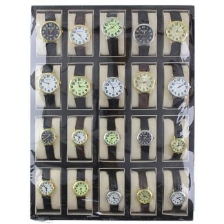 Pelex Ladies & Unisex Leather Bracelet Watches 