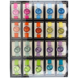 Pelex Unisex Leather Strap Display Box Watches - Assorted (2)