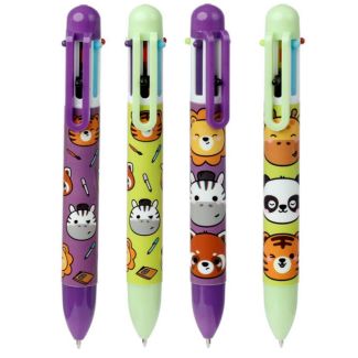 Adoramals Wild Multi Colour Ballpoint Pens - Assorted 