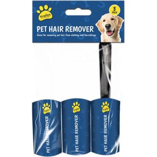 Pet Hair Roller with Refills – 3 Rolls