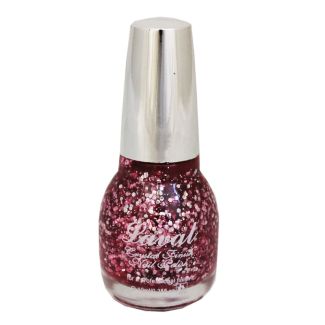 Laval Crystal Finish Nail Polish - Pink Glitter