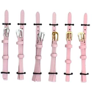 Pink Leather Watch Straps - 6mm