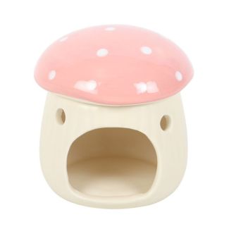 Pink Mushroom Design Oil Burner 