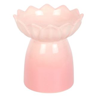 Pink Water Lily Oil Burner and Wax Warmer