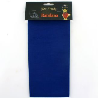 Plain Bandanas On Header - Navy Blue