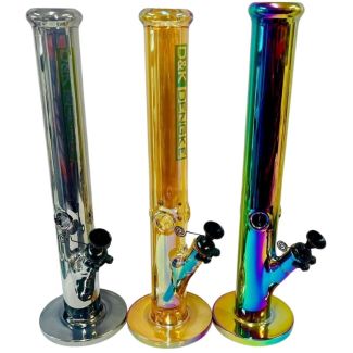 Plain Design Glass Waterpipe (16.5 inch)- Assorted