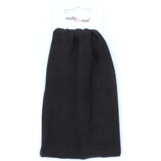Plain Wide Bandeau - Black ( 15x9cm)