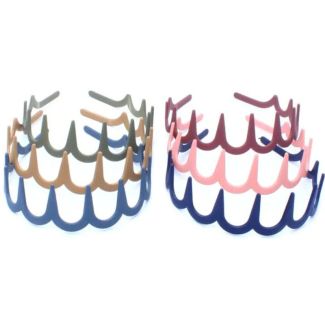 Plastic Sharks Tooth Shape Aliceband- Assorted Colours