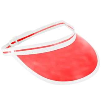 Poker Visor Hat - Red