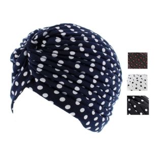 Polka Dot Turban Hats - Assorted Colours 