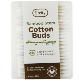 Pretty Bamboo Stem Cotton Buds- 200pcs 