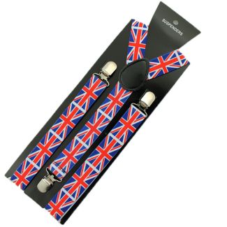 Printed Fashion Braces - Union Jack Print 