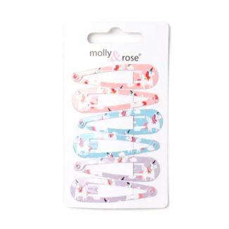 Printed Unicorn Sleepies Snap Hair Clip 5cm