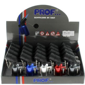 PROF Double Blue Jet Flame Refillable Lighters Metallic Colours
