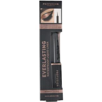 Profusion Everlasting Waterproof Liquid  Eye Liner - Midnight Black (3ml)