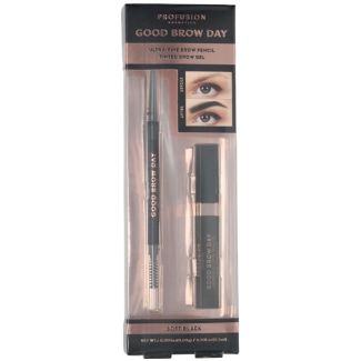 Profusion Good Brow Day Set - Soft Black ( Brow Pencil & Tinted Gel)