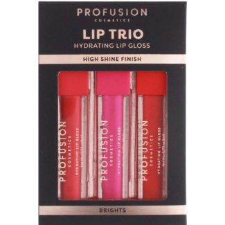 Profusion Lip Trio High Shine Lip Gloss - Brights